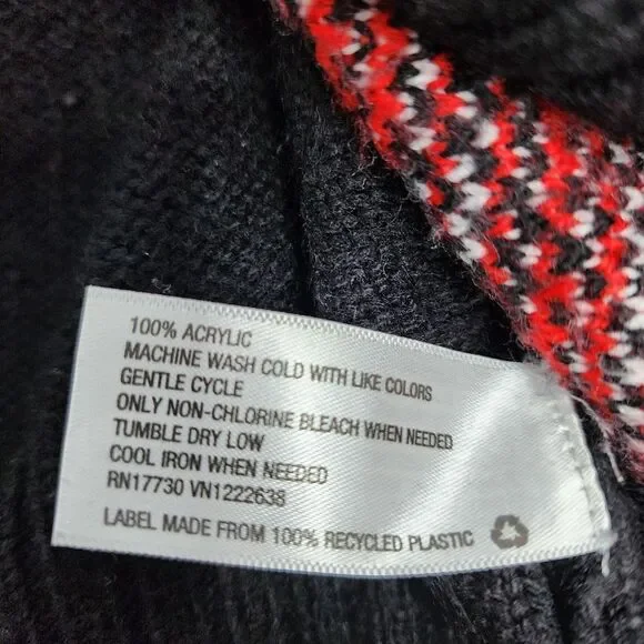 Xhilaration Christmas Sweater Dress Wen's Medium Knit Short Sleeve Santa‎ - Picture 5 of 5